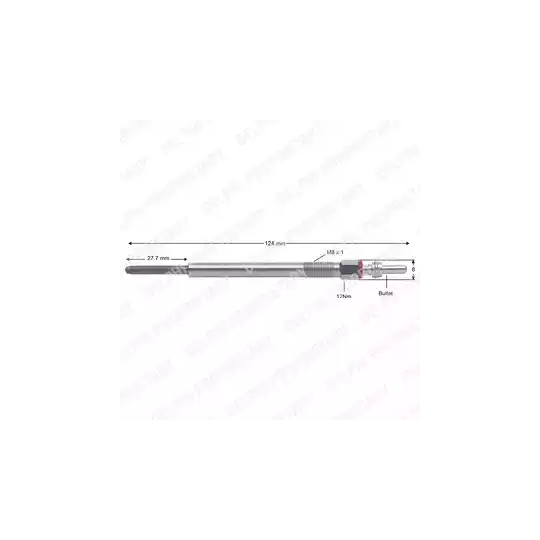 Delphi Glow Plug to suit Ford, Peugeot, Citroën