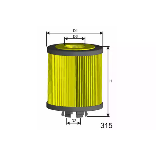 Misfat Oil filter to suit Ford, Jaguar