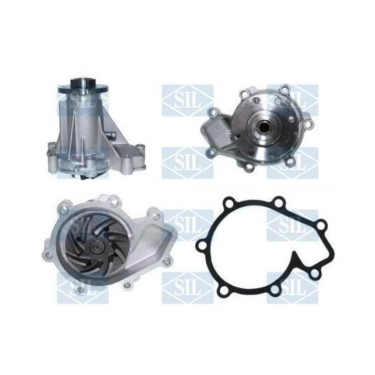 Saleri Sil Water Pump, engine cooling to suit Mercedes-Benz, Bugatti, Daewoo
