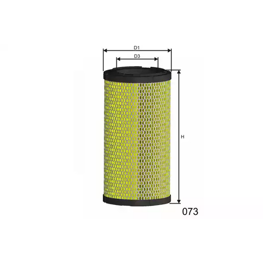 Misfat Air filter to suit Volvo, Caterpillar, John Deere