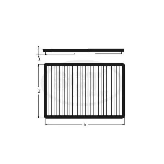 Sct Germany SAK 127 Filter, interior air to suit Fiat, Opel, Saab