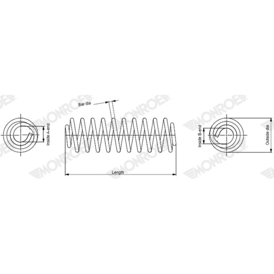 Monroe SP4867 Coil Spring to suit Ford