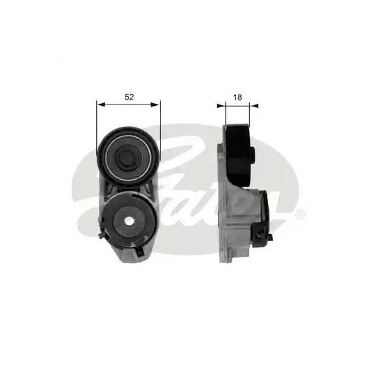 Gates Tensioner Pulley, v-ribbed belt to suit Ford, Jaguar
