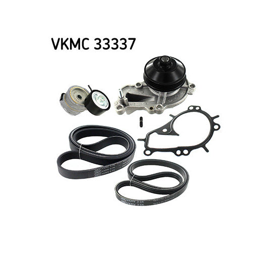 Skf Water Pump + V-Ribbed Belt Set to suit Toyota, Audi, VW