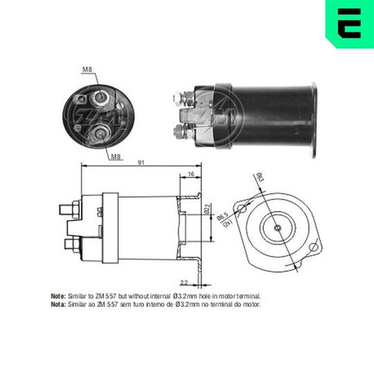 Era Solenoid Switch, starter to suit Opel