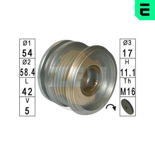 Era Alternator Freewheel Clutch to suit Ford, Volvo