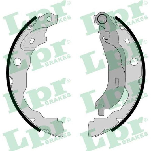 Blue Print Brake Shoe Set to suit Mitsubishi, Nissan, Renault