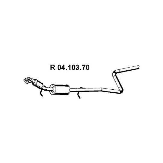 Eberspächer Exhaust pipe to suit Ford