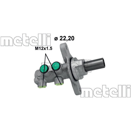 Metelli Brake Master Cylinder to suit Ford