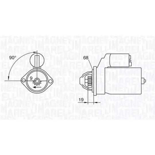 Magneti Marelli Starter to suit Opel, Daewoo