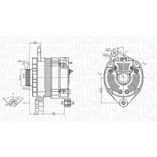 Magneti Marelli Alternator to suit Peugeot, Citroën