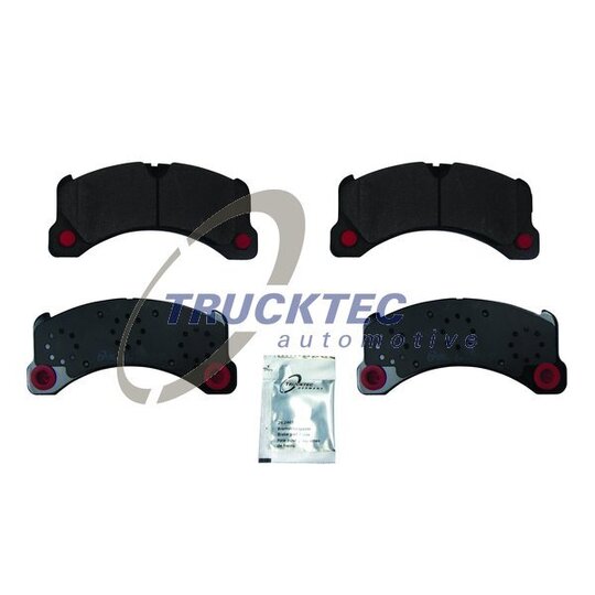 Trucktec Automotive Brake Pad Set, disc brake to suit Audi, VW, Porsche