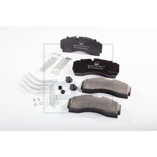 Pe Automotive Brake Pad Set, disc brake to suit Scania