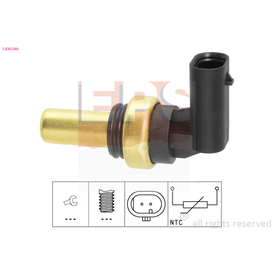 Eps 1.830.388 Sensor, coolant temperature to suit Opel, Vauxhall