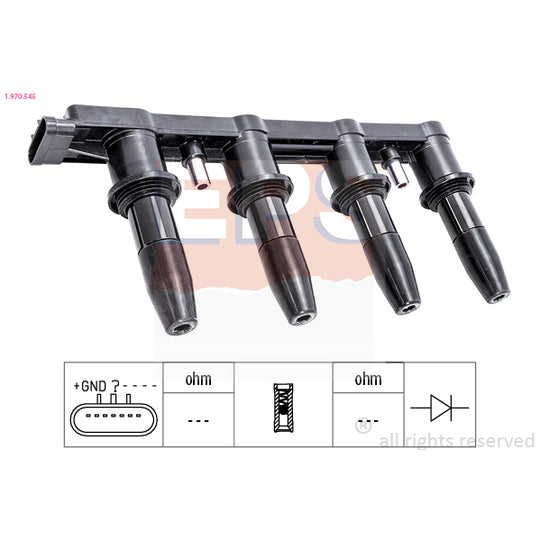 Eps Ignition coil to suit Chevrolet, Hitachi, Opel
