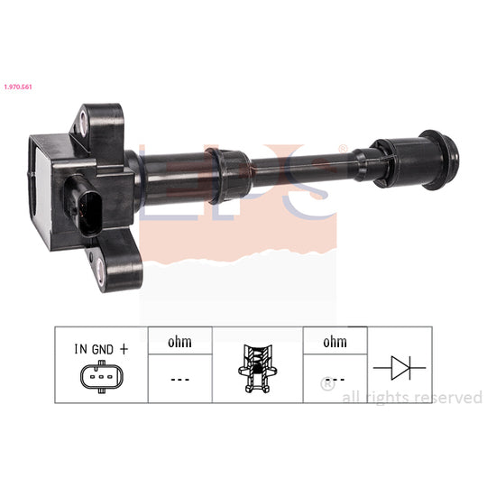 Eps 1.970.561 Ignition coil to suit Ford, Hitachi, Volvo
