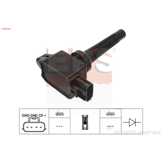 Eps Ignition coil to suit Mazda, Hitachi