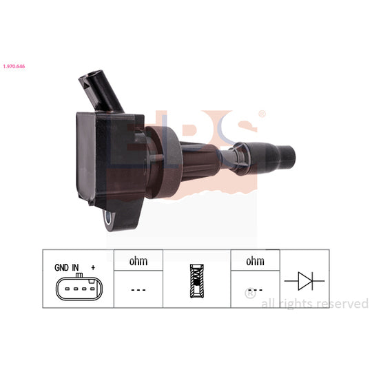 Eps Ignition coil to suit Hyundai, Kia, Hitachi