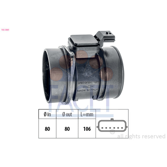 Facet Air Flow Sensor to suit Hitachi, Renault, Suzuki