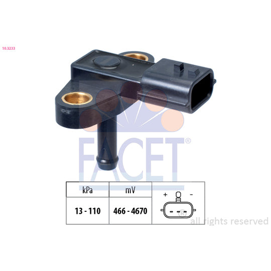 Facet Pressure Sensor, brake booster to suit Nissan, Hitachi, Renault