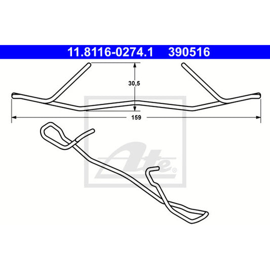Ate Spring, brake caliper to suit BMW, Nissan, Mini