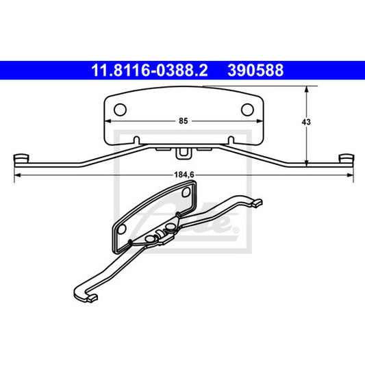 Ate Spring, brake caliper to suit Ford, Volvo