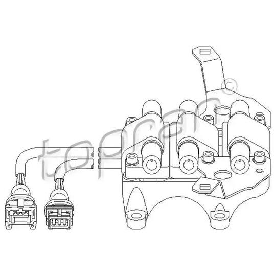 Topran Ignition coil to suit Audi