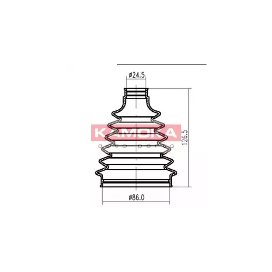 Kamoka Bellow, driveshaft to suit Ford