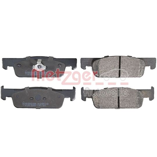 Metzger Brake Pad Set, disc brake