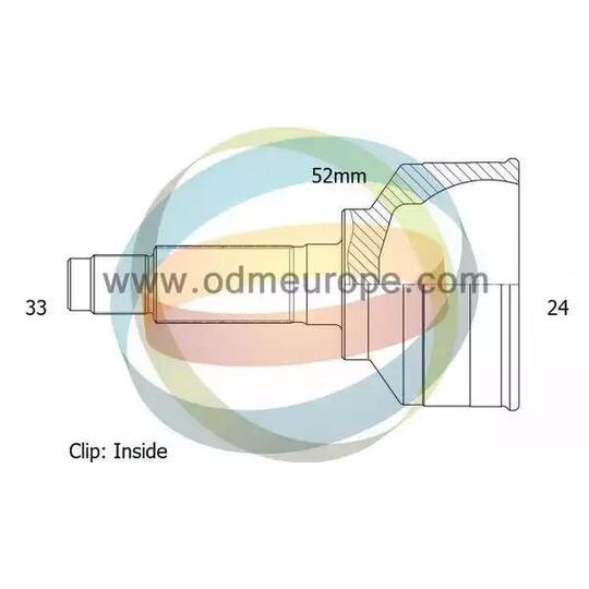 Odm-Multiparts Joint Kit, drive shaft to suit Opel, Vauxhall