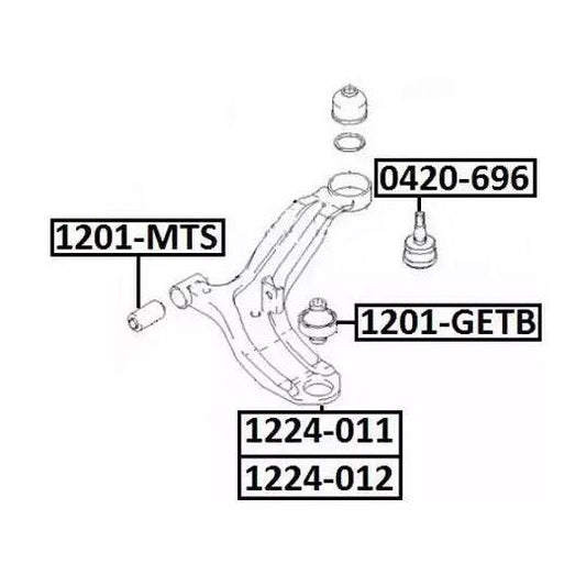 Asva Track Control Arm to suit Hyundai