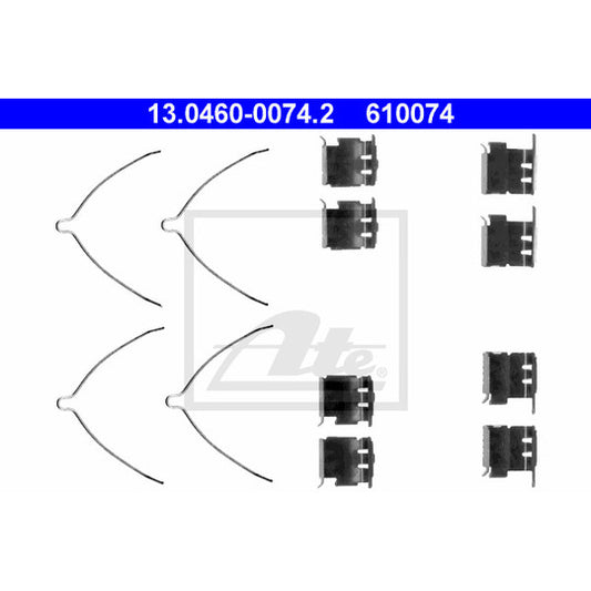 Ate Accessory Kit, disc brake pad to suit Toyota