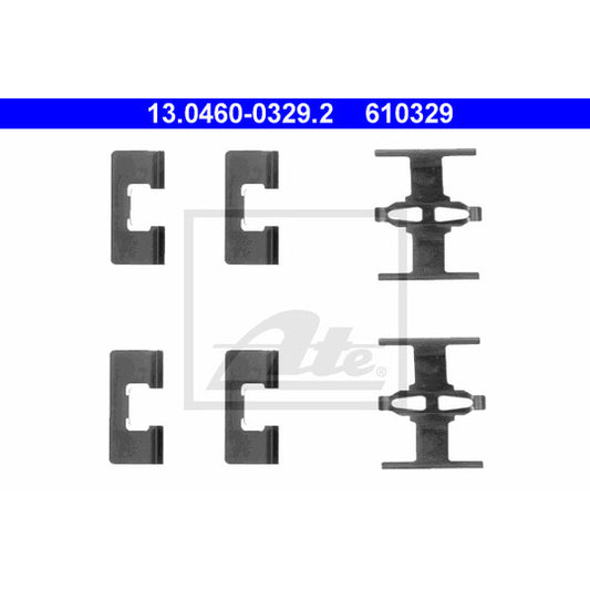 Ate Accessory Kit, disc brake pad to suit Honda