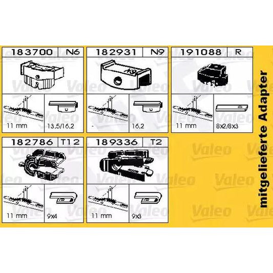 Bosch Wiper Blade to suit VW, Mercedes-Benz, Renault
