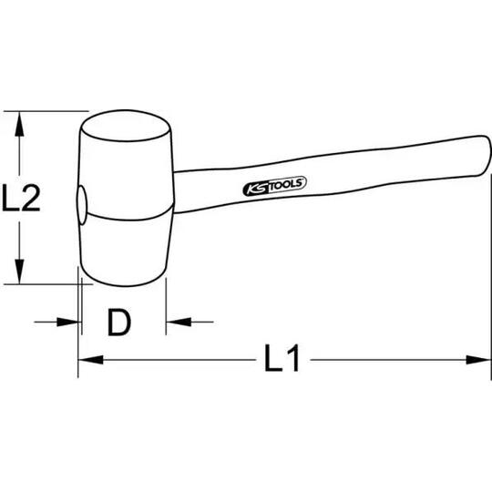 Ks Tools Rubber Hammer