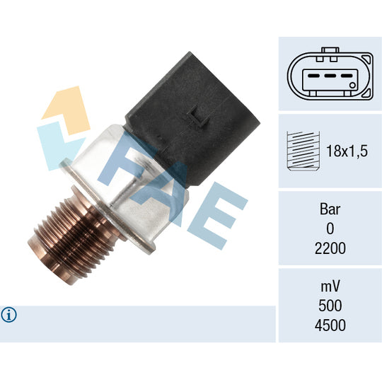 Fae Sensor, fuel pressure to suit Audi, VW, Hitachi
