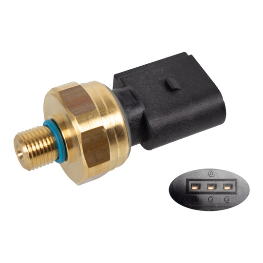 Febi Bilstein Sensor, fuel pressure to suit Audi, VW, Hitachi