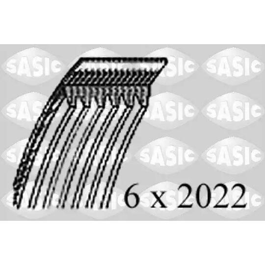 Sasic V-Ribbed Belt to suit Mercedes-Benz, Opel, Saab