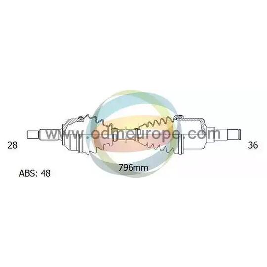 Odm-Multiparts Drive Shaft to suit Ford