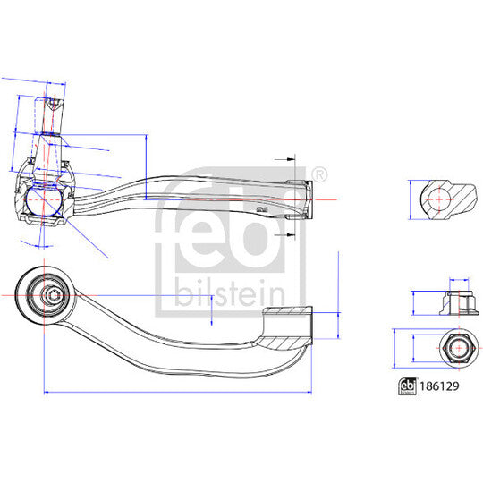 Febi Bilstein Tie rod end to suit VW, Man
