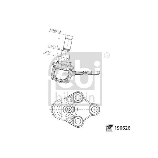 Febi Bilstein Ball Joint to suit Mercedes-Benz