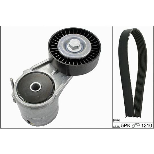 Hepu V-Ribbed Belt Set to suit Chevrolet, Opel, Vauxhall