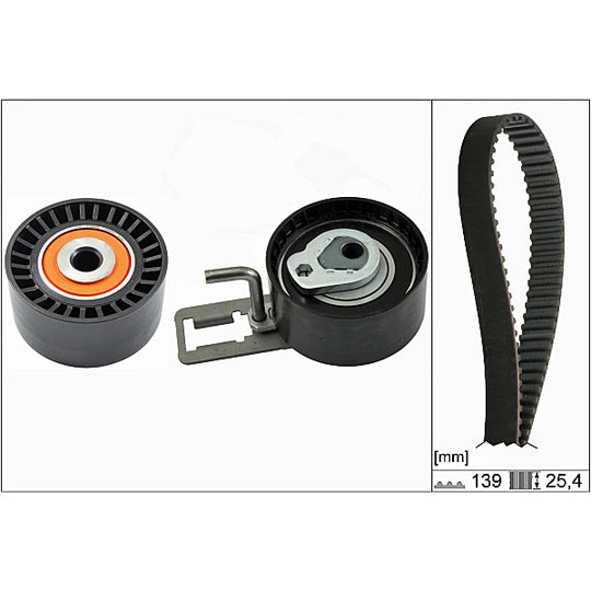Hepu Timing Belt Kit to suit Ford, Bugatti, Citroën/Peugeot