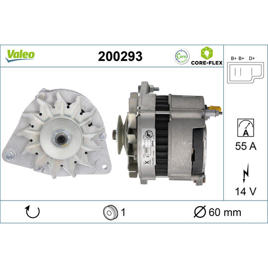 Valeo Alternator to suit Mitsubishi, Ford