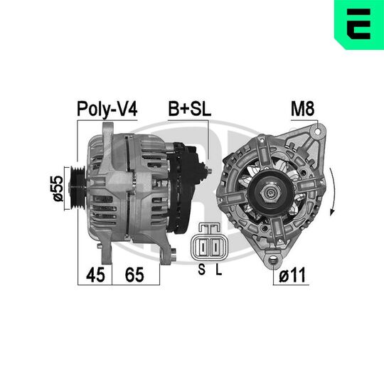 Era Alternator to suit Mitsubishi