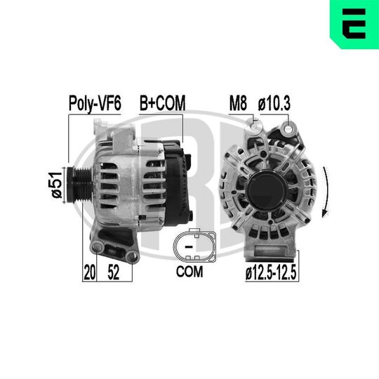 Era Alternator to suit Ford, Renault, Volvo