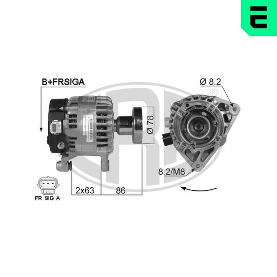 Era Alternator to suit Ford