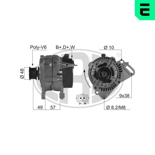 Era Alternator to suit VW, Daf