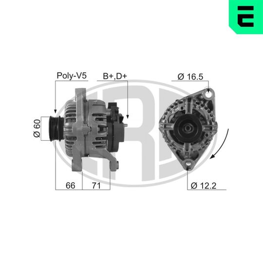 Era Alternator to suit Fiat