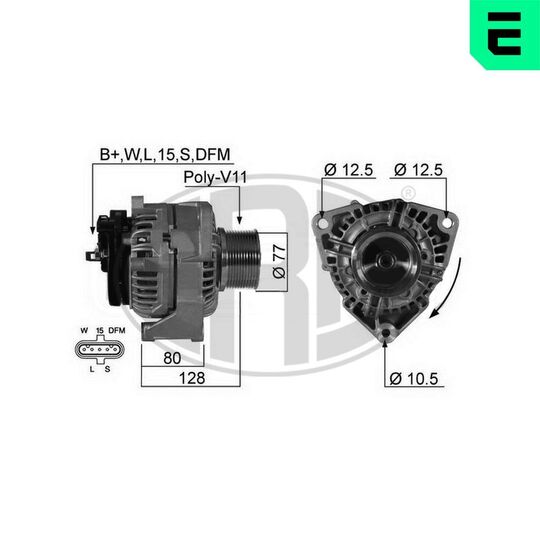 Era Alternator to suit Mercedes-Benz, Daf